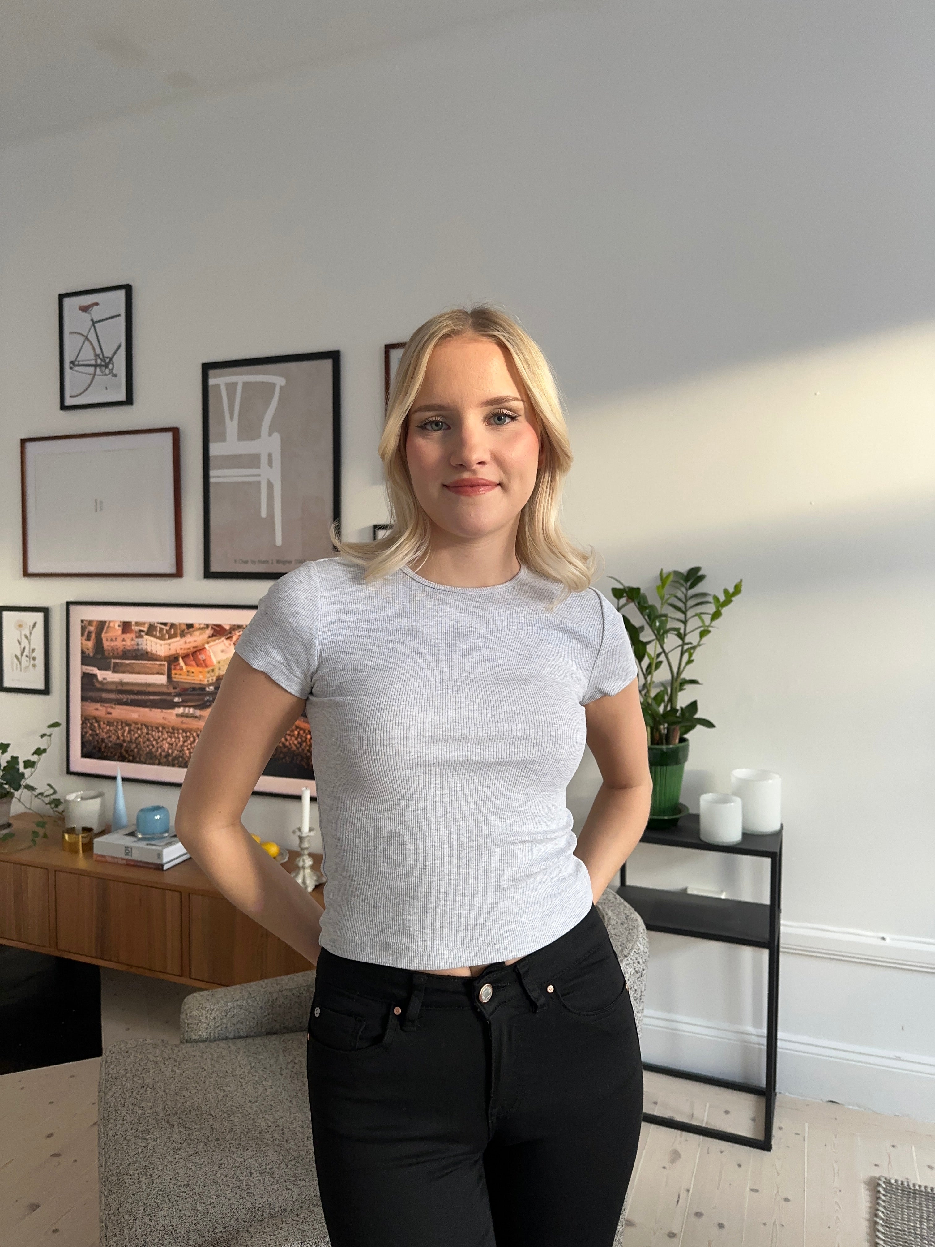 VMCHLOE T-Shirt - Light Grey Melange